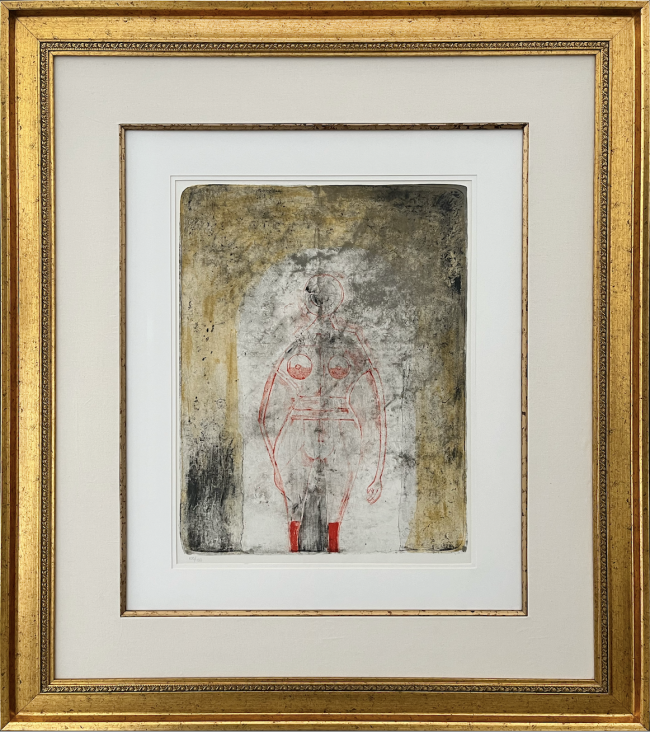 Mujer en rojo - Rufino Tamayo